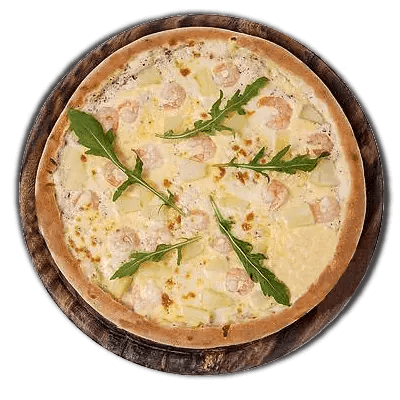 pizza de langostinos